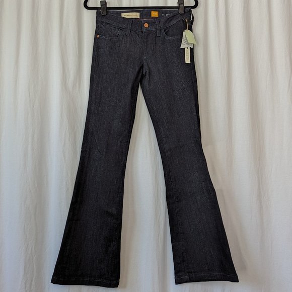 Anthropologie Pilcro and the Letterpress Dark Wash Flare Jeans Size 27 - Picture 1 of 13